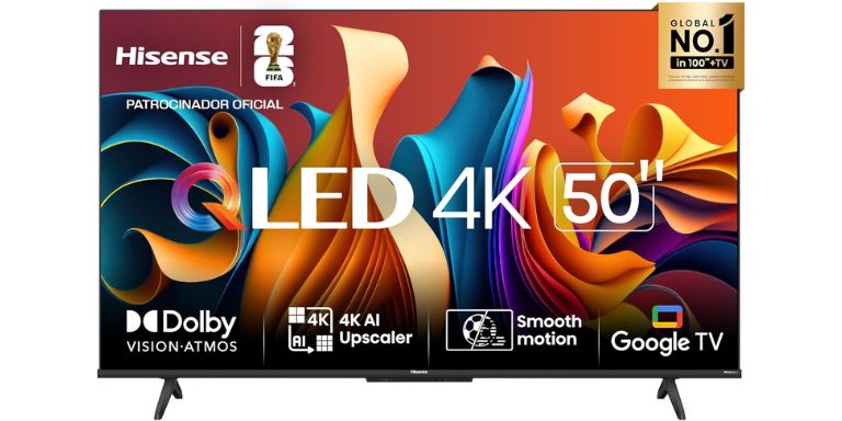 Guia Definitivo: As 10 Melhores smart TVs de 50 Polegadas Smart de 2026 – O Guia Completo para Filmes, Games e Tecnologia 5
Hisense Smart TV UHD 4K QLED 50" Polegadas 50Q6N Google TV com HDR10+, Dolby Atmos, Sports Mode, Game Mode Plus e Compatível com Alexa