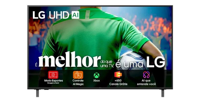 Guia Definitivo: As 10 Melhores smart TVs de 50 Polegadas Smart de 2026 – O Guia Completo para Filmes, Games e Tecnologia 4 Ilustração do modelo da smart tv