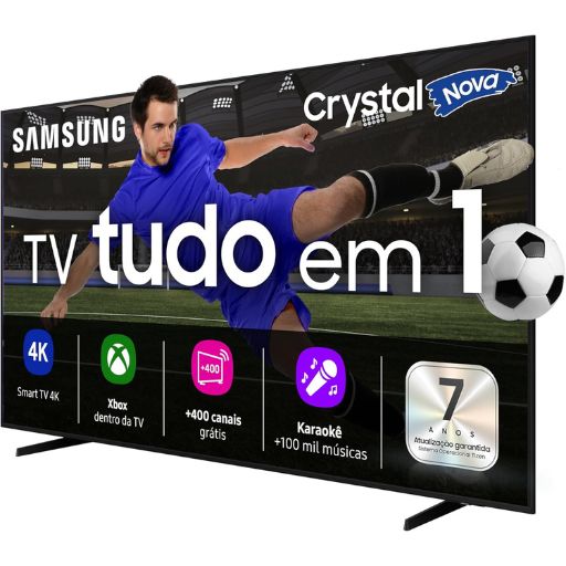 Guia Definitivo: As 10 Melhores smart TVs de 50 Polegadas Smart de 2026 – O Guia Completo para Filmes, Games e Tecnologia 6 A Samsung Crystal UHD U8100F é uma Smart TV 4K lançada em 2025 como parte da linha de entrada da marca. Ela se posiciona como um modelo "Tudo em 1", focando em custo-benefício para quem busca uma experiência completa de entretenimento, incluindo games em nuvem e canais gratuitos.