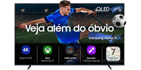 14 Melhores TVs de 55 Polegadas em 2026: O Guia Definitivo da Era da Inteligência Artificial 5 A Samsung Vision AI TV QEF1 é um modelo de Smart TV QLED 4K lançado em 2025. Ela se posiciona como uma opção de entrada na linha QLED da marca, destacando-se pela integração de recursos de inteligência artificial para otimização de imagem e som.