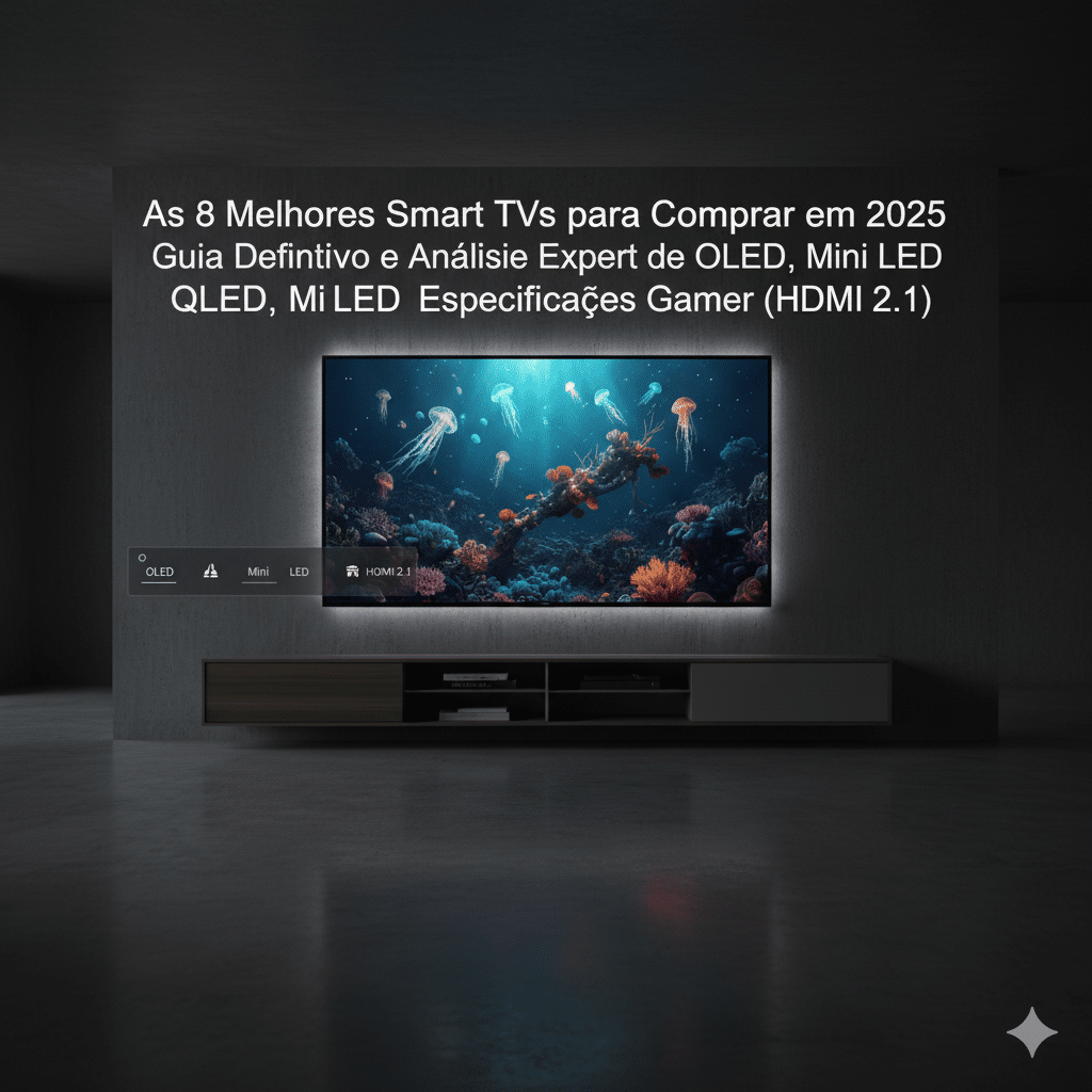 As 8 Melhores Smart TVs para Comprar em 2025 Guia Definitivo e Análise Expert de OLED, QLED, Mini LED e Especificações Gamer (HDMI 2.1)